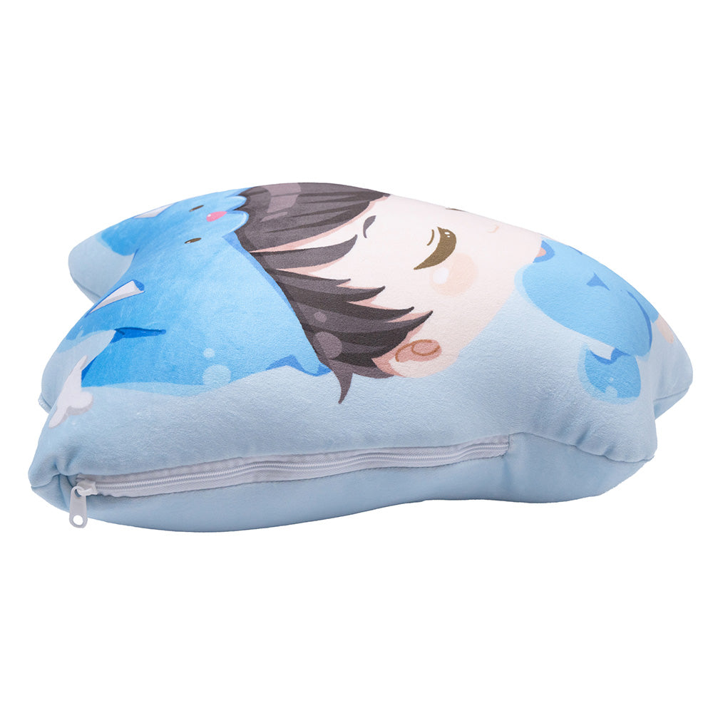 おやすみちろぴの ちろる＆イヌくんのリバーシブルクッション（イヌ
